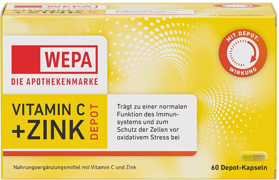 Wepa Vitamin C+Zink Kapseln 60 St