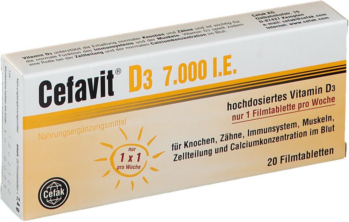 Thumbnail - Cefavit D3 7.000 I.E. Filmtabletten