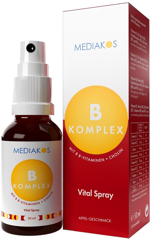 Vitamin B Komplex Mediakos Vital Spray vegan 50 ml