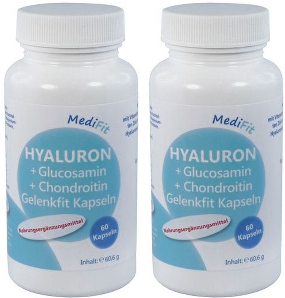 HYALURON+GLUCOSAMIN+Chondroitin Gelenkfit Kapseln 2x 2x60 St