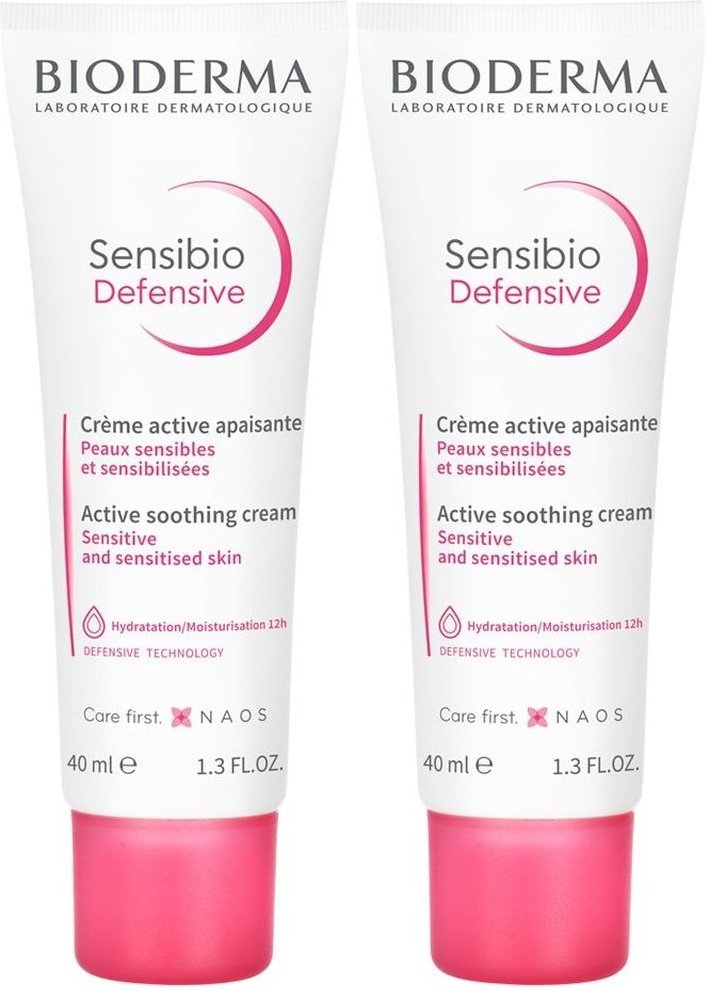 Bioderma Sensibio Defensive Tube 2x 2x40 ml