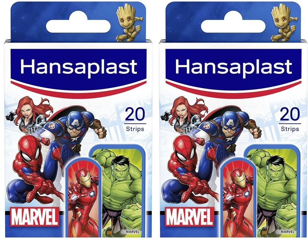 2x Hansaplast Kinder Pflasterstrips Marvel 2x20 St Pflaster