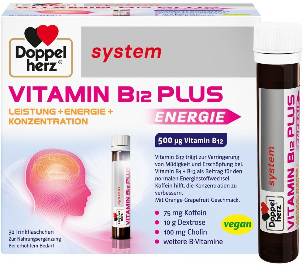 Doppelherz Vitamin B12 Plus system Trinkampullen 30x25 ml