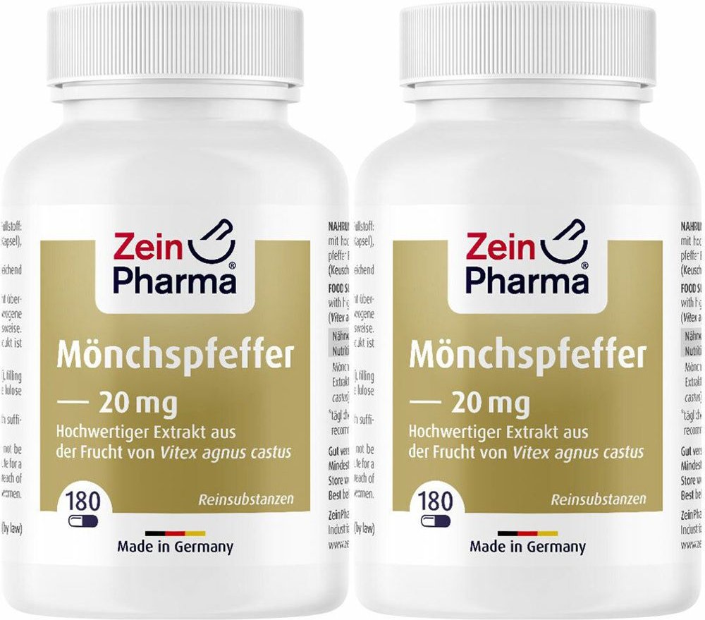 ZeinPharma Mönchspfeffer 20 mg Doppelpack 2x180 St Kapseln