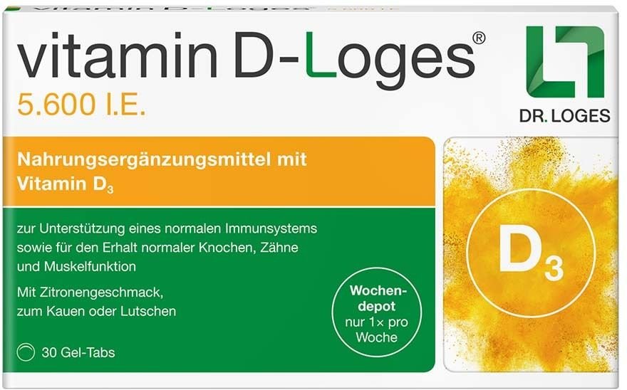 Vitamin D-Loges 5.600 I.e. Wochendepot Kautabl. 30 St Kautabletten