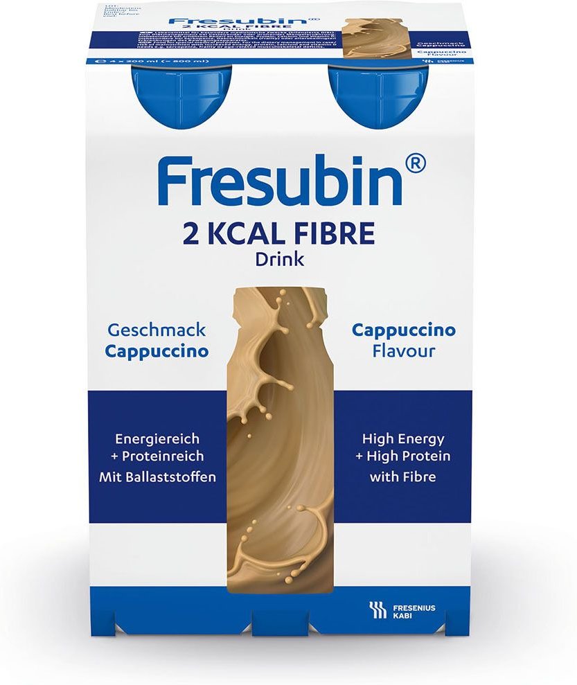 Fresubin 2 kcal Fibre Drink Cappuccino Trinkfl. 4x200 ml Lösung