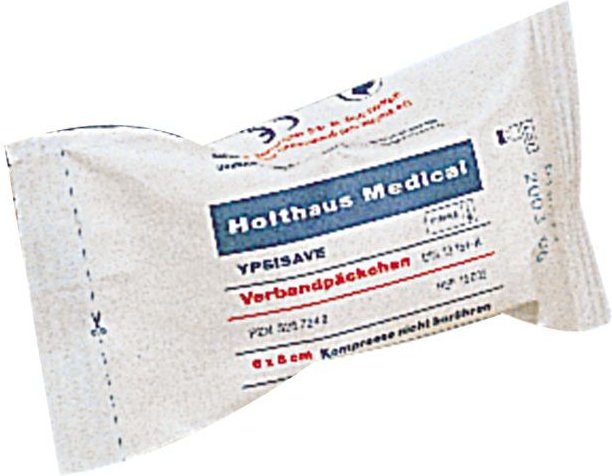Verbandpäckchen Ypsisave 6x8 cm klein 1 St Verband
