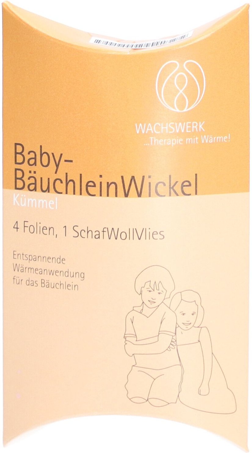 Baby Bäuchlein Wickel Kümmel 4 St Folie