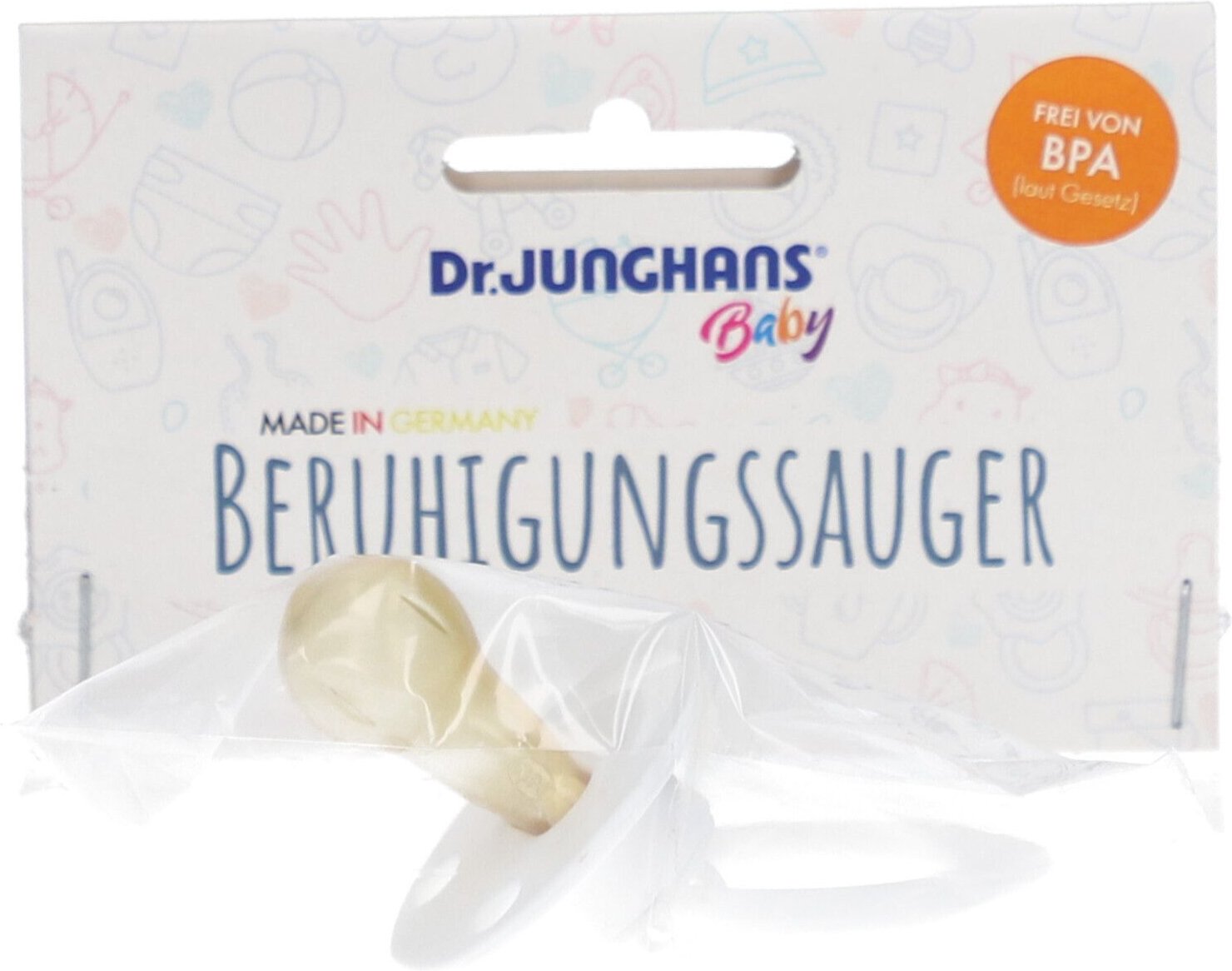 Beruhigungssauger kirschf.Lat.0-6 M.weiß 1 St Sauger