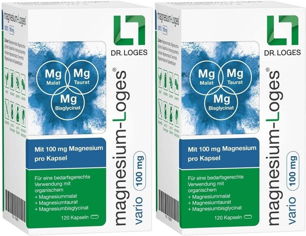 Magnesium-Loges vario 100 mg Kapseln 2x 2x120 St