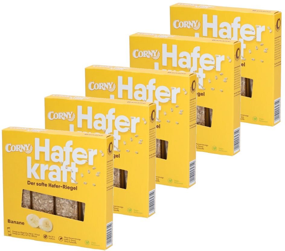 Thumbnail - Corny Haferkraft Faltschachtel Banane x5 5x4 St Riegel