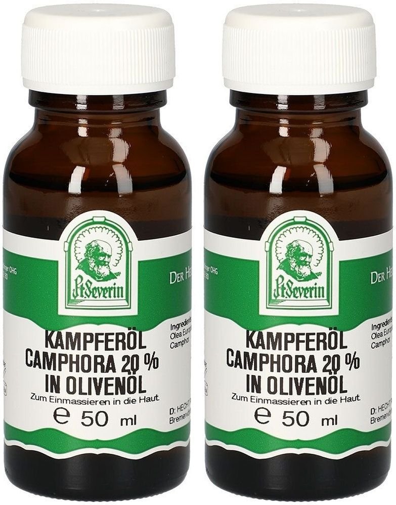 Kampferöl Camphora 20% in Olivenöl 2x 2x50 ml Öl
