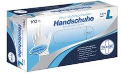 Handschuhe Einmal Vinyl gepudert L