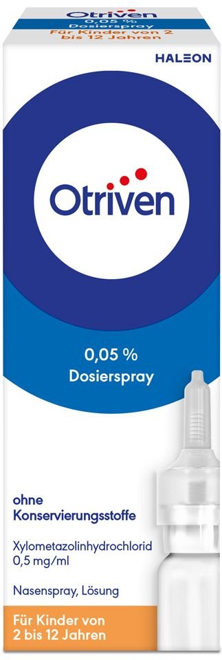 Otriven 0,05 % Nasenspray (Dosierspray) ohne Konservierungsstoffe für Kinder