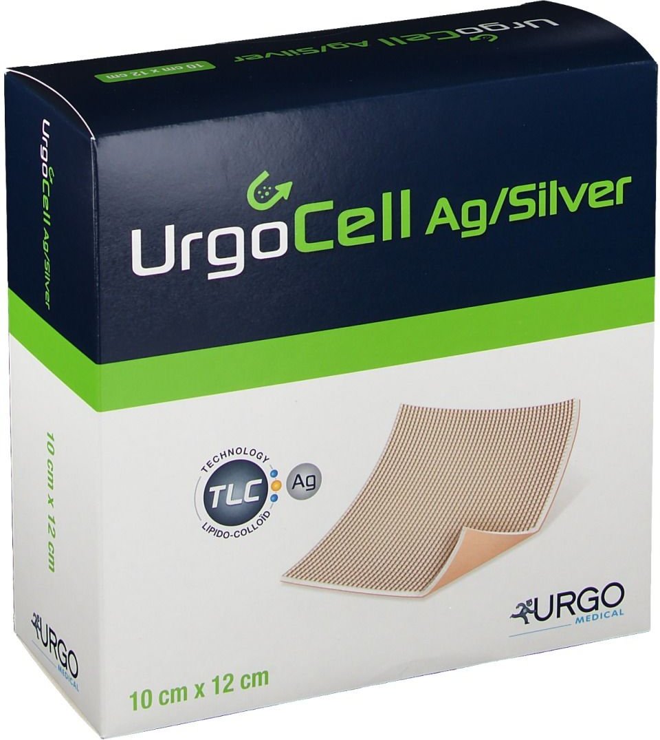 Urgocell silver Non Adhesive Verband 10x12 cm