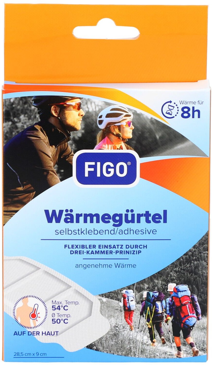 Figo Wärmegürtel 8 h selbstklebend 9x28,5cm 1 St Wärmekissen