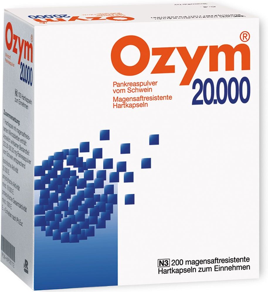 Ozym 20.000 Hartkapseln magensaftr. 200 St Kapseln