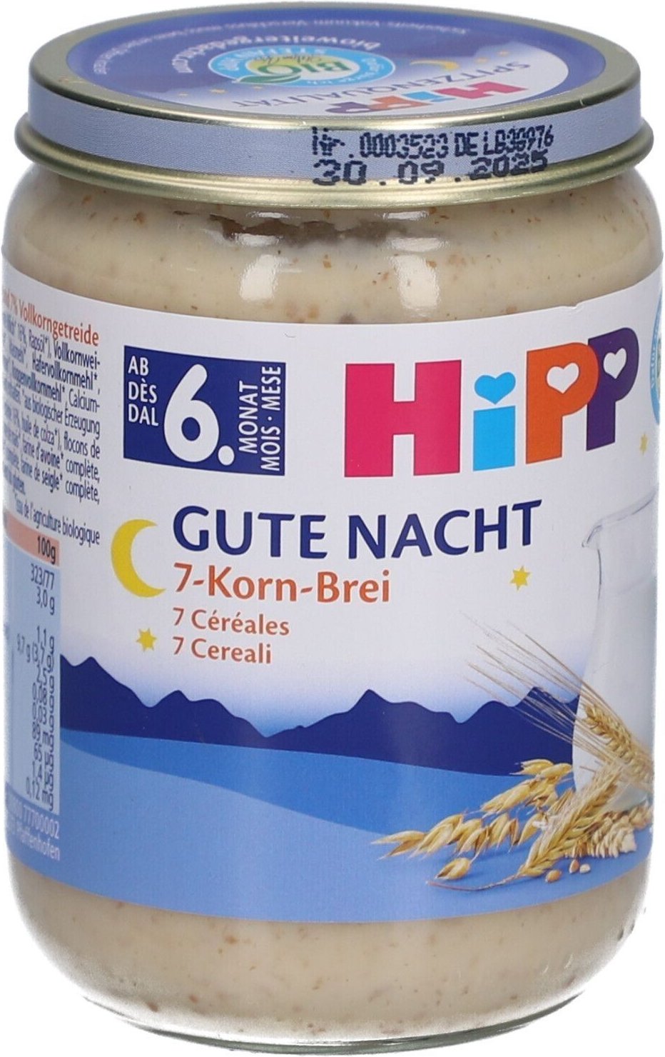 HiPP Gute Nacht 7-Korn-Bio-Brei - ab 6 Monaten x4 4x190 g
