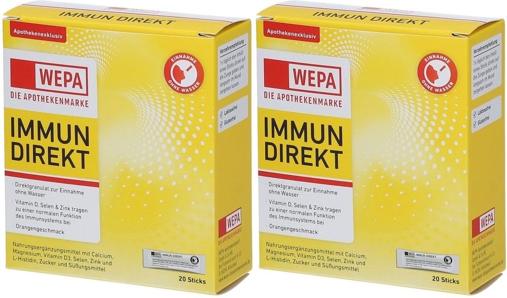 Wepa Immun Direkt Sticks Pulver 2x 2x20 St