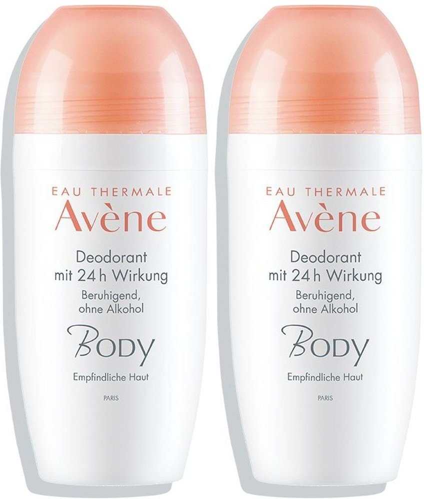 Avene Body Deodorant 24H x2 2x50 ml Roller