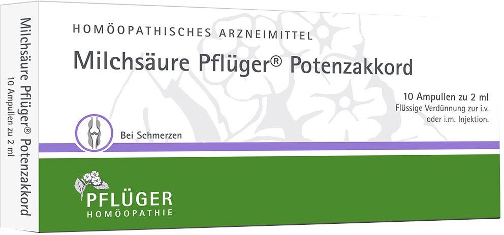 Milchsäure Pflüger Potenzakkord Inj.-Lsg.Amp. 10 St Injektionslösung
