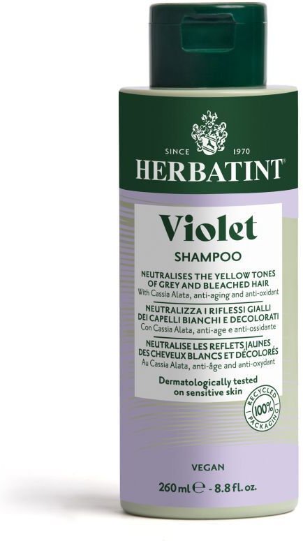 Herbatint Violet shampoo – Vegan Haarverzorging Gaat Vergeling Tegen 260ml 260 ml Shampoo