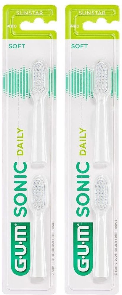 GUM Sonic Daily ERS Weiss x2 2x2 St Zahnbürste