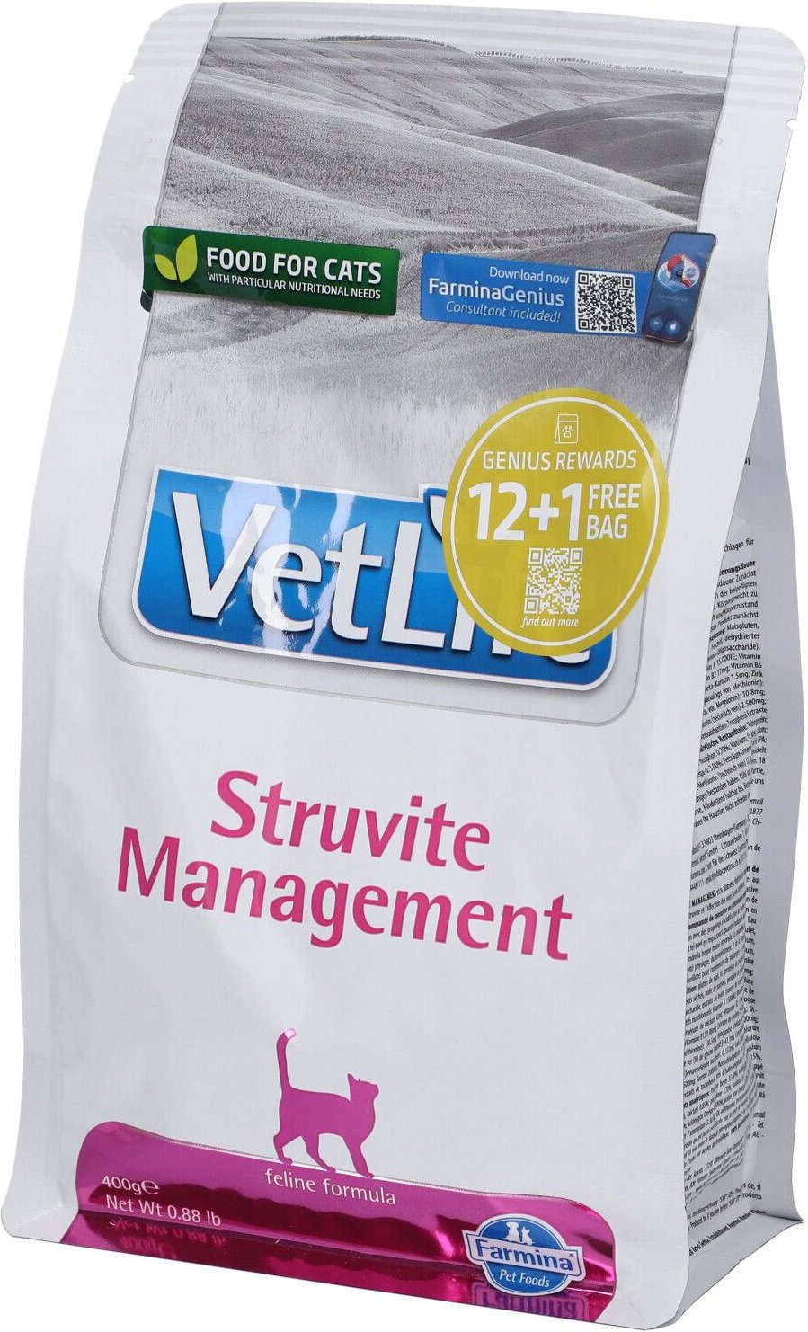 VET Life NAT FEL Struvit M400G 400 g Futter