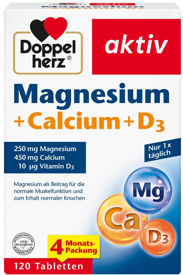 Doppelherz Magnesium+Calcium+D3 Tabletten 120 St