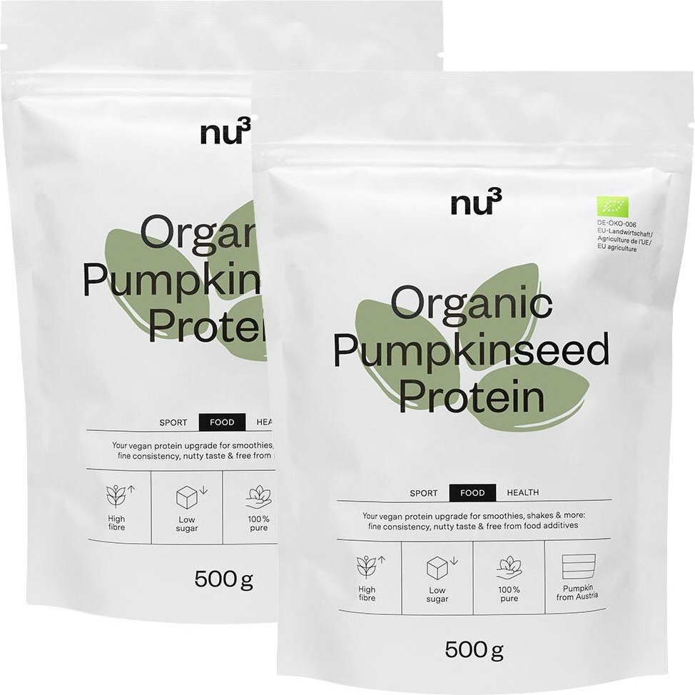 Thumbnail - nu3 Bio Kürbiskernprotein Doppelpack 2x500 g Pulver