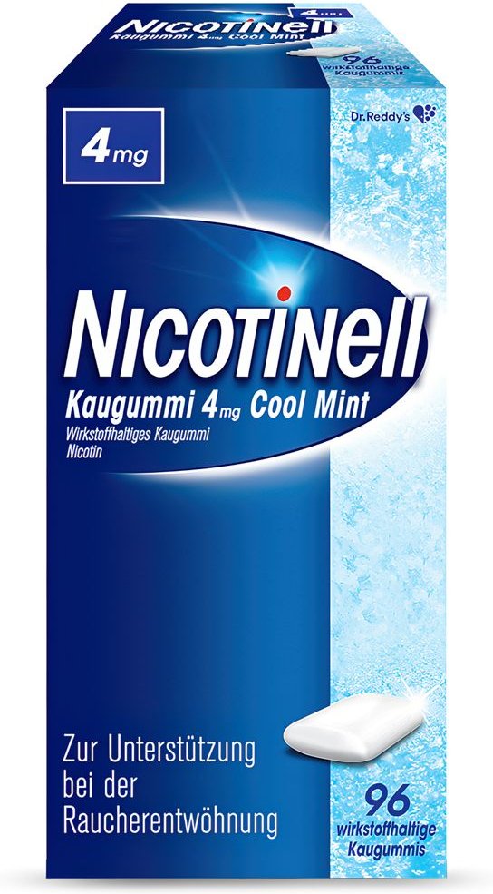Nicotinell Kaugummi Cool Mint 4 mg 96 St