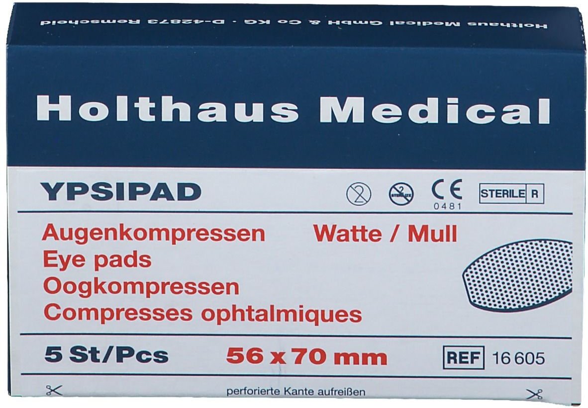 Augenkompressen Ypsipad 56x70 mm steril 5 St Kompressen