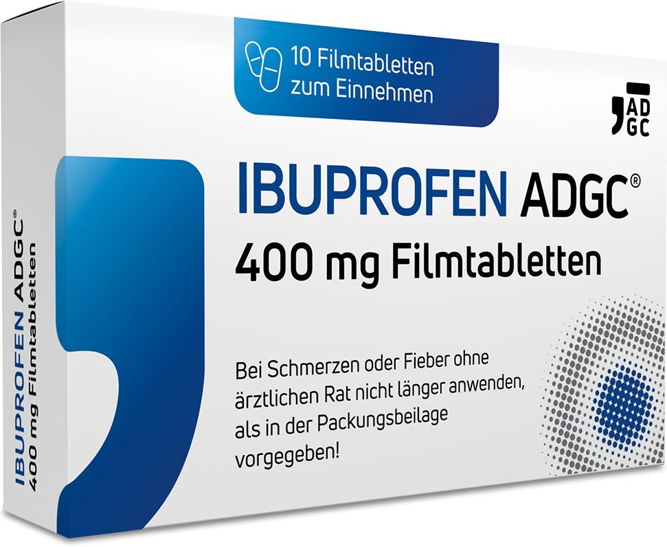 Ibuprofen Adgc 400 mg Filmtabletten 10 St