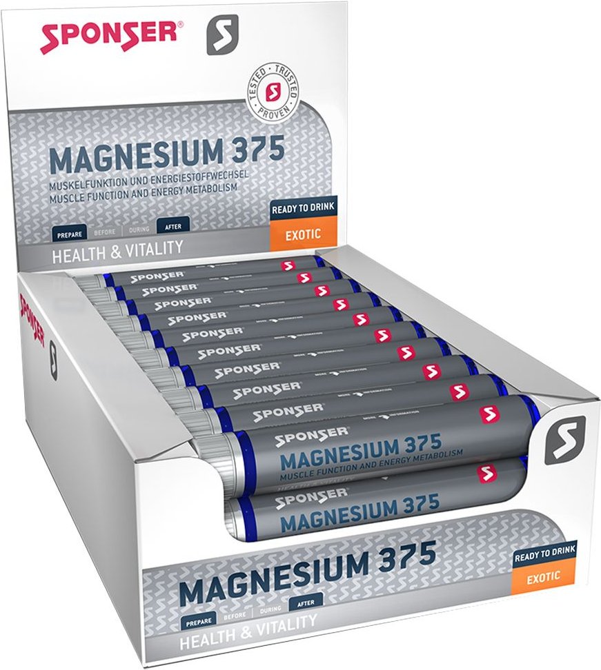 Sponser Magnesium 375 Exotic 30x25 ml Trinkampullen