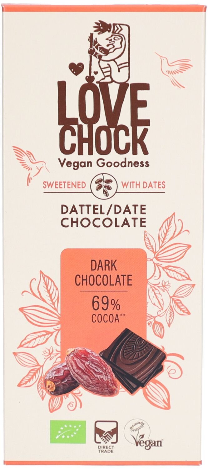 Lovechock Date Chocolate Dark 70 g Schokolade