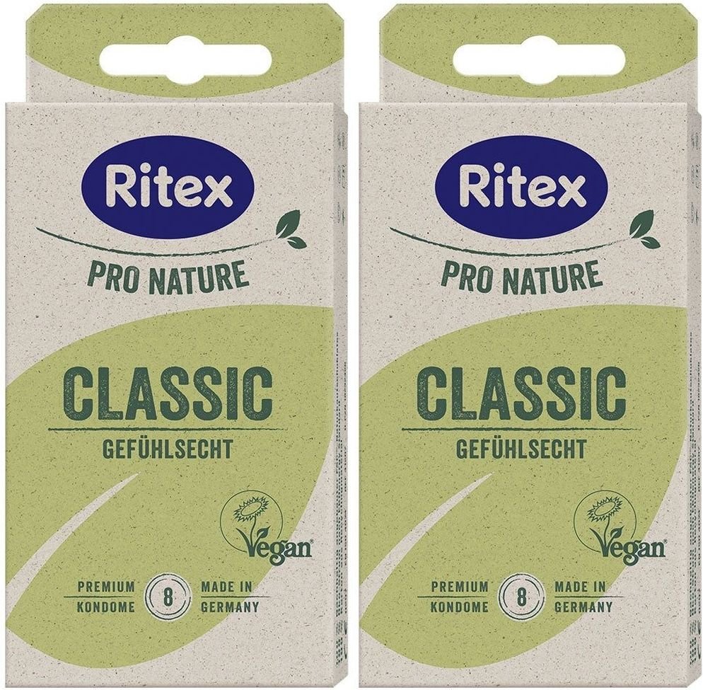 Ritex PRO Nature Classic vegan Kondome 2x 2x8 St