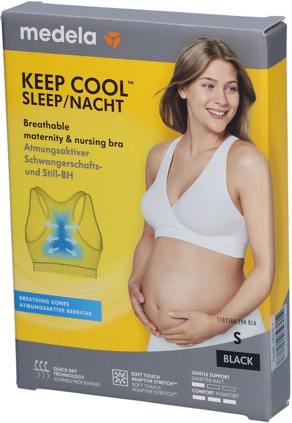 Medela Keep Cool Schlaf BH S schwarz 1 St Bustier
