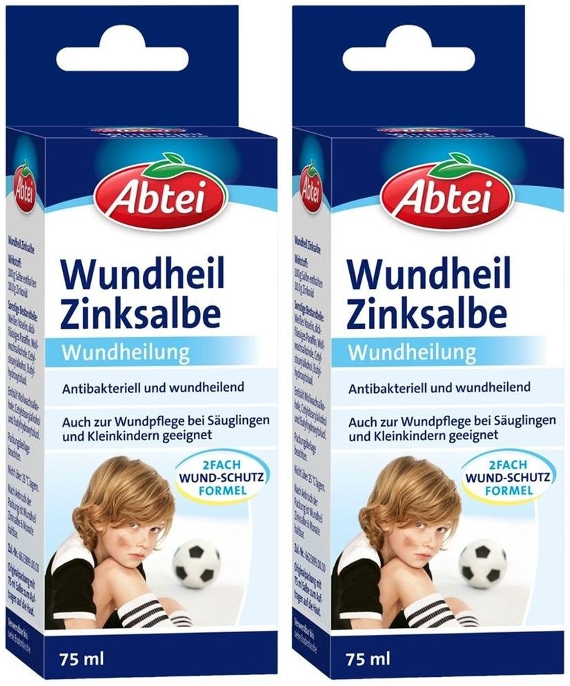 Abtei Wundheil Zinksalbe x2 2x75 ml Salbe