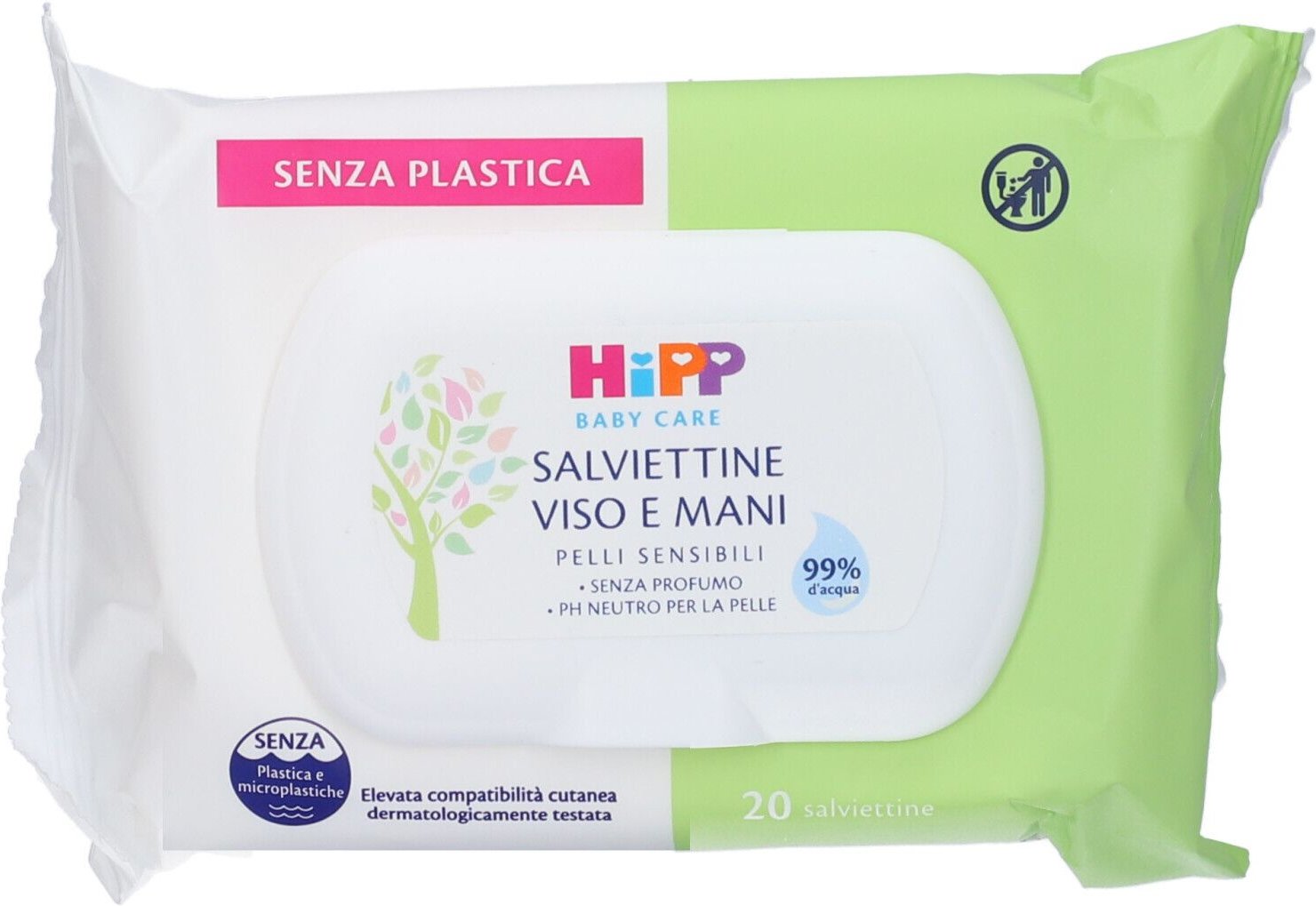 Hipp Salviettine Viso&Man 20Pz 20 St Tücher