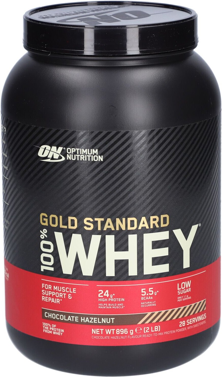 Optimum Nutrition 100% Whey Gold Standard 2LB Chocolate Hazelnut 896 g Pulver
