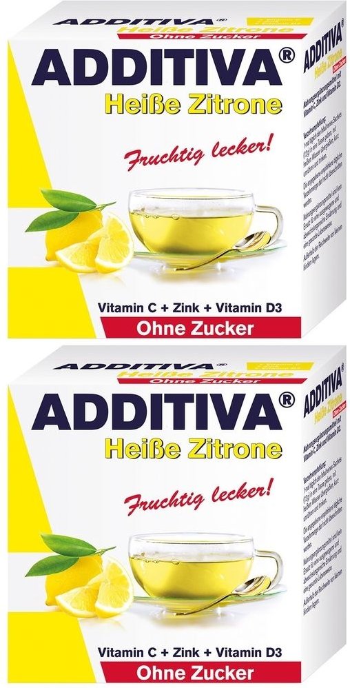Additiva heiße Zitrone ohne Zucker Sachets 2x 2x100 g Pulver