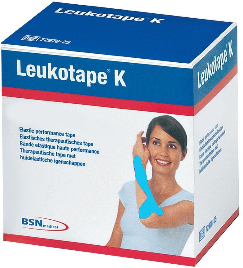 Leukotape K 5 cm hellblau 1 St Verband