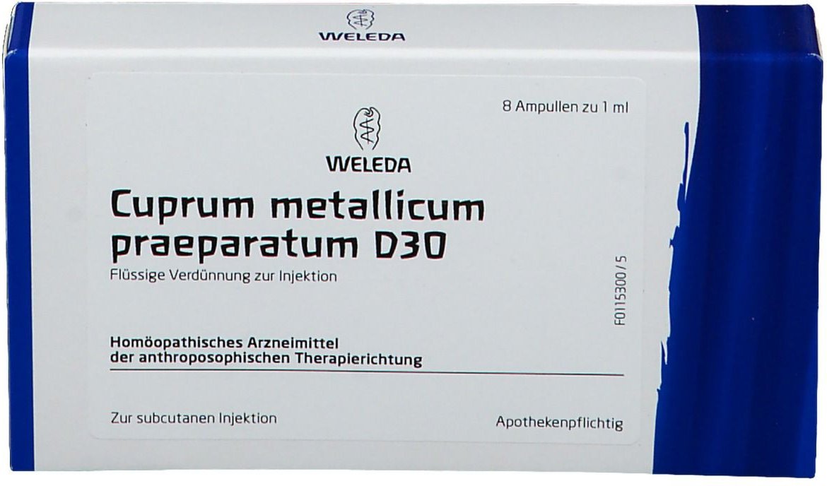 Cuprum Metallicum praep.D 30 Ampullen 8x1 ml