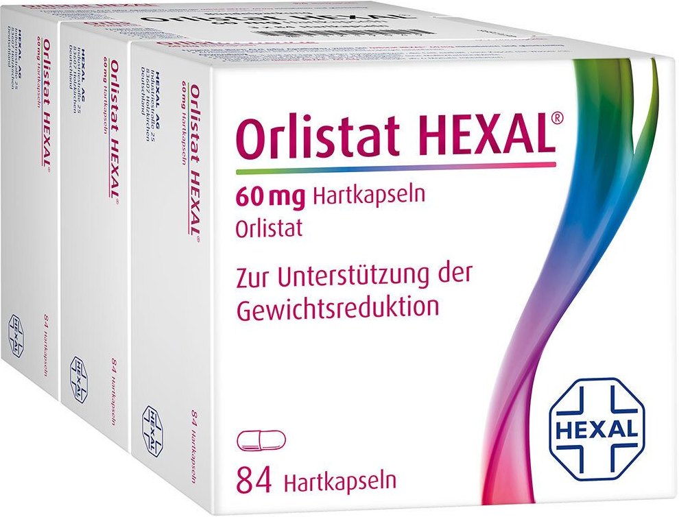 Orlistat Hexal 60 mg Hartkapseln 3x84 St