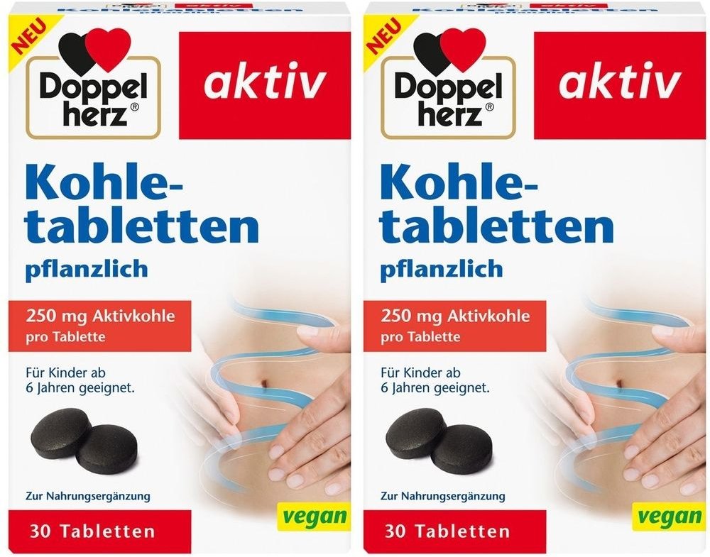 Doppelherz Kohletabletten 2x 2x30 St Tabletten