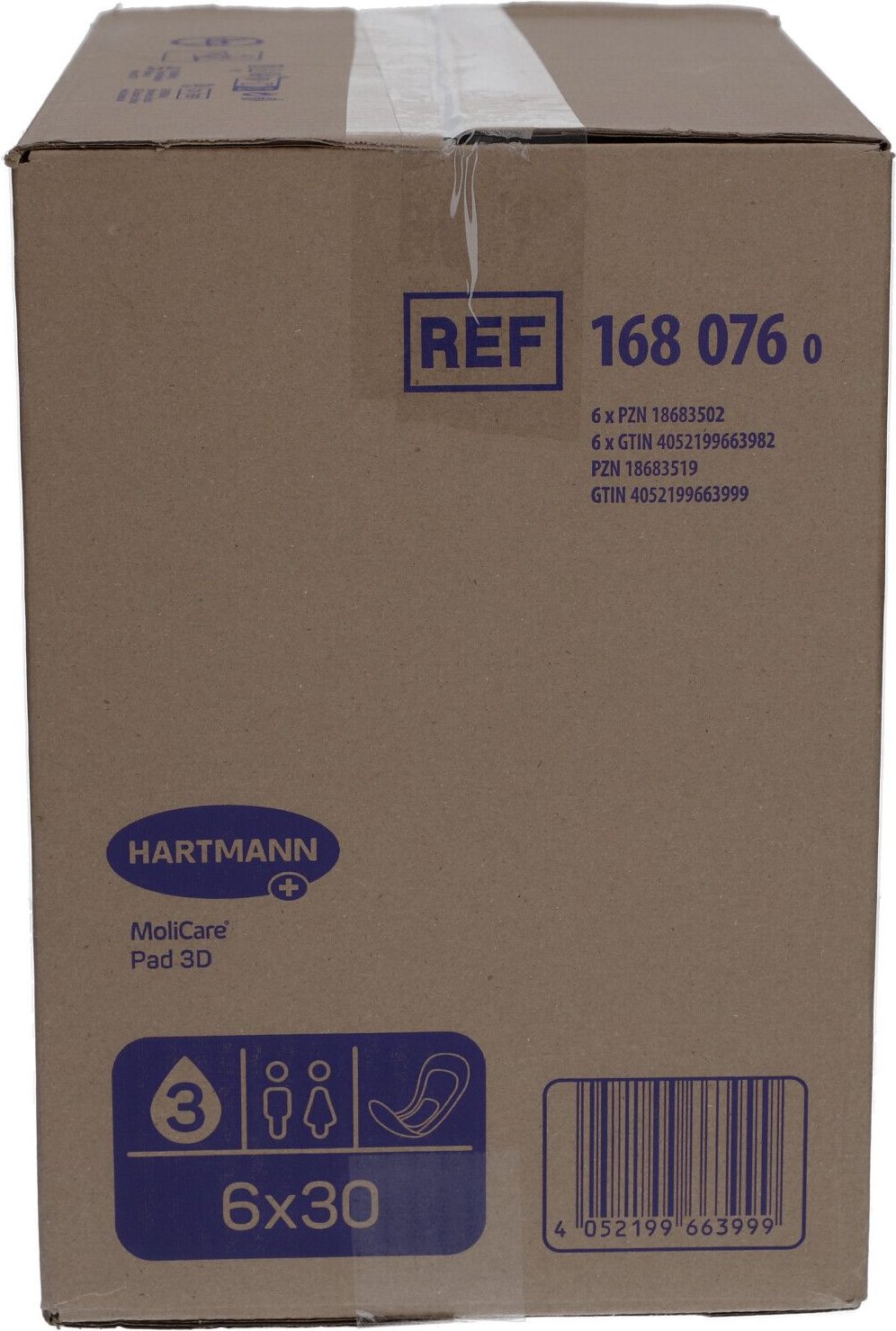 Molicare Pad 3 Tropfen 6x30 St Einlagen