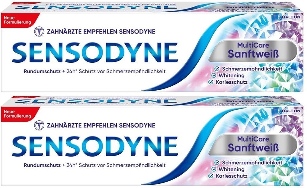 Sensodyne Sanftweiss x2 2x75 ml Zahnpasta