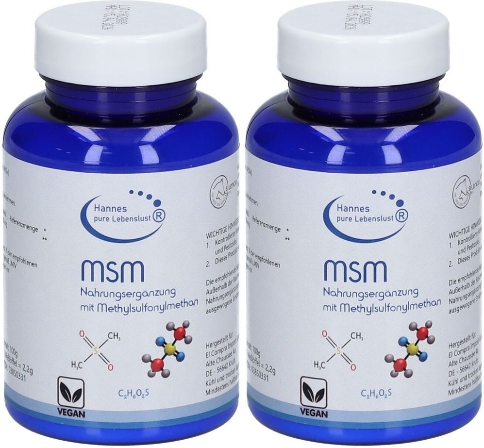 MSM PUR Pulver 2x 2x100 g