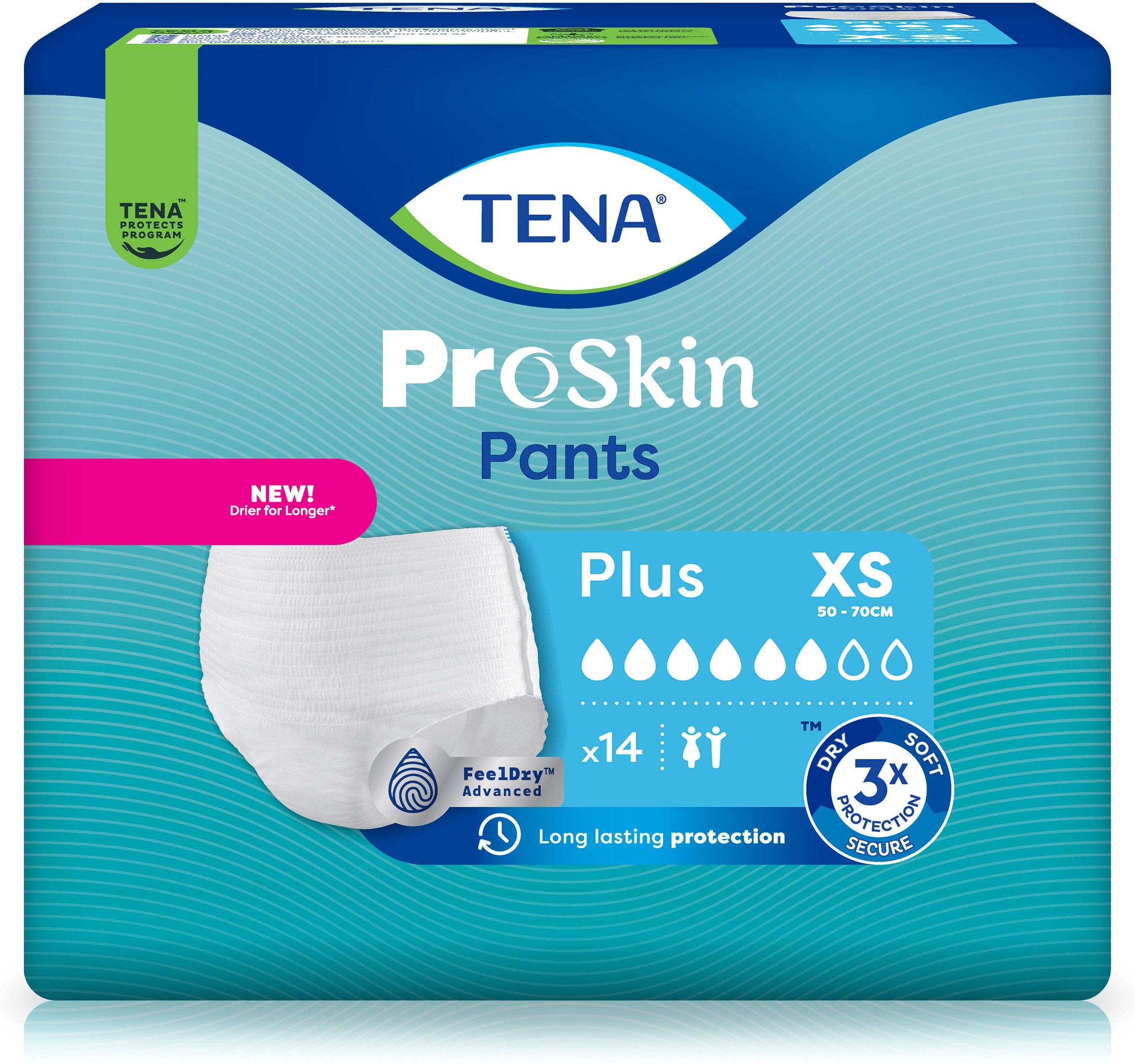 Tena Pants Plus XS bei Inkontinenz 14 St Einweghosen