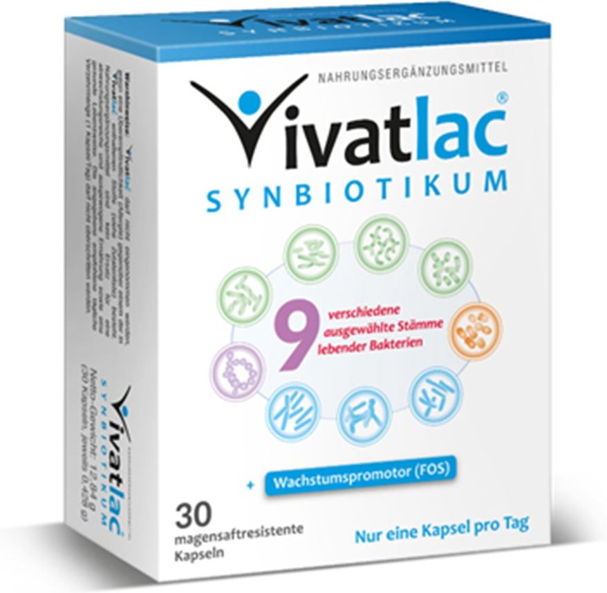 Vivatlac Synbiotikum magensaftresistente Kapseln 30 St magensaftresistent